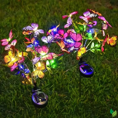 Waterproof butterfly garden lights