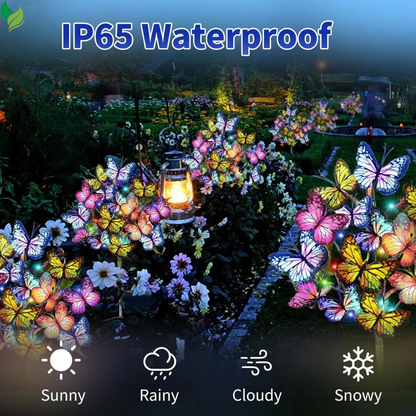 Decorative butterfly solar garden lights