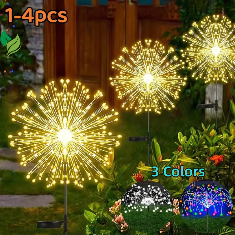 Solar Firework Lights – Outdoor Waterproof Garden Decoration
