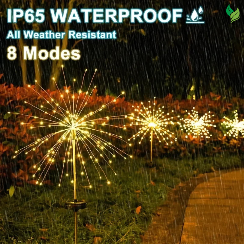 Solar Firework Lights – Outdoor Waterproof Garden Decoration