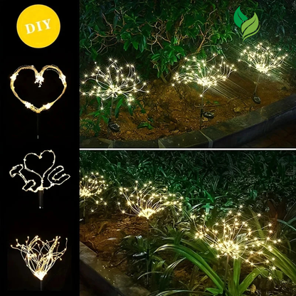 Solar Firework Lights – Outdoor Waterproof Garden Decoration
