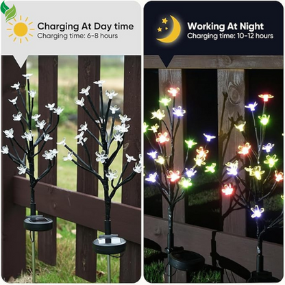 Solar Garden Lights Outdoor,Waterproof Outdoor Solar Lights for Outside Decorative