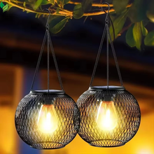 solar hanging lantern outdoor waterproof garden light