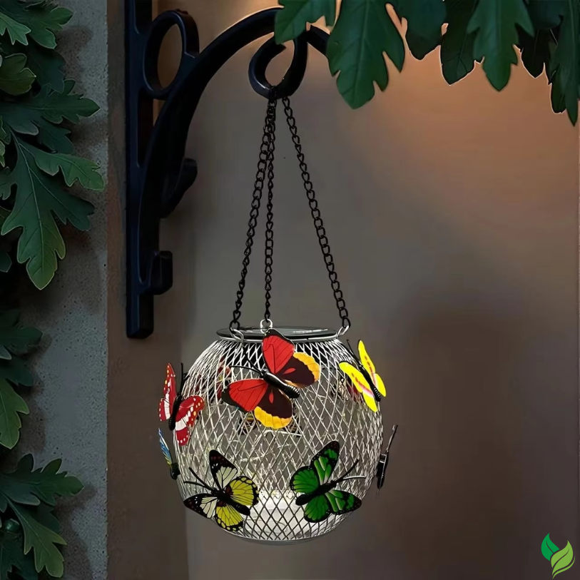 warm glow solar lantern tree hanging decor