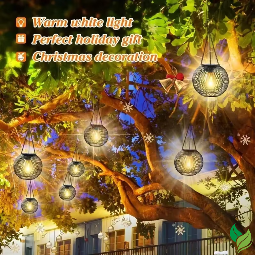 Solar Hanging Lantern – Waterproof Garden Light Decor