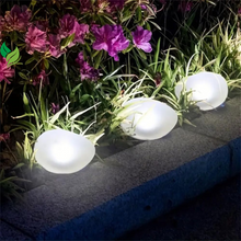 Solar Lights, Pebbles, Outdoor Waterproof Landscape Night Lights for Garden Paths