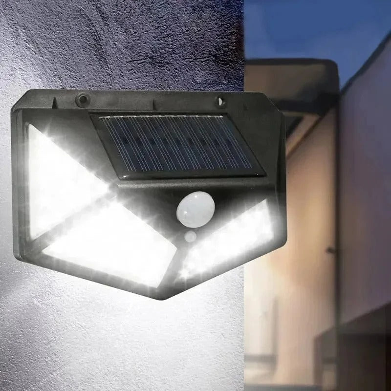 Solar Motion Sensor Light 100 LED Waterproof Outdoor
