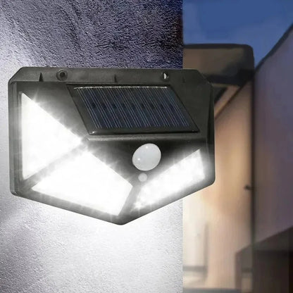 Solar Motion Sensor Light 100 LED Waterproof Outdoor
