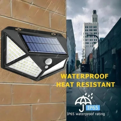 Solar Motion Sensor Light 100 LED Waterproof Outdoor