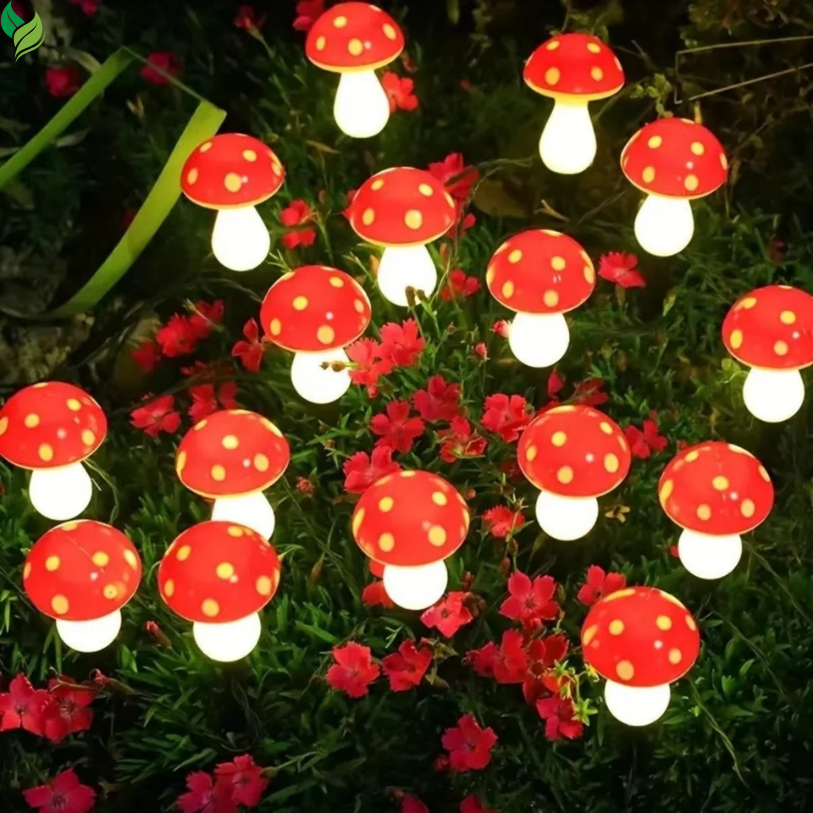 Solar Mushroom Garden Lights – Cute Waterproof LED Decor