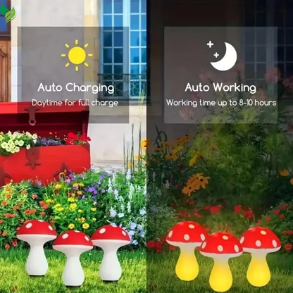 Solar Mushroom Garden Lights – Cute Waterproof LED Decor