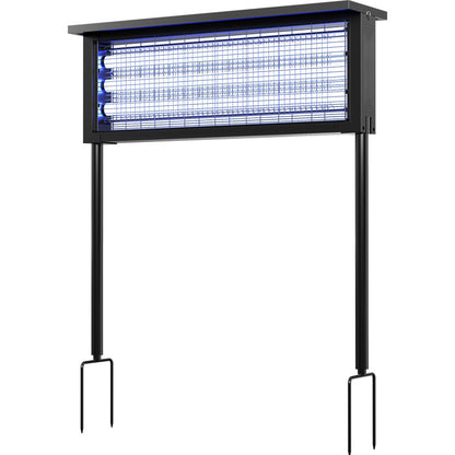 Solar Bug Zapper Outdoor, Waterproof Mosquito Zapper Outdoor Solar Powered, 4500V Electric Bug Zapper Indoor w/Smart Light Sensor, Mosquito Trap Fly Zapper for Patio Kitchen Garage Yard Camping
