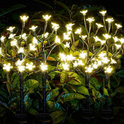 Solar Garden Lights Outdoor,Waterproof Outdoor Solar Lights for Outside Decorative