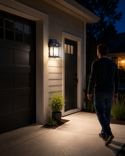 Solar Motion Sensor Wall Light – Outdoor LED Security