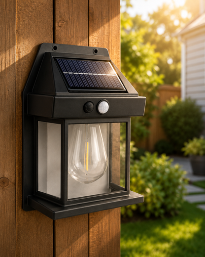 Solar Motion Sensor Wall Light – Outdoor LED Security