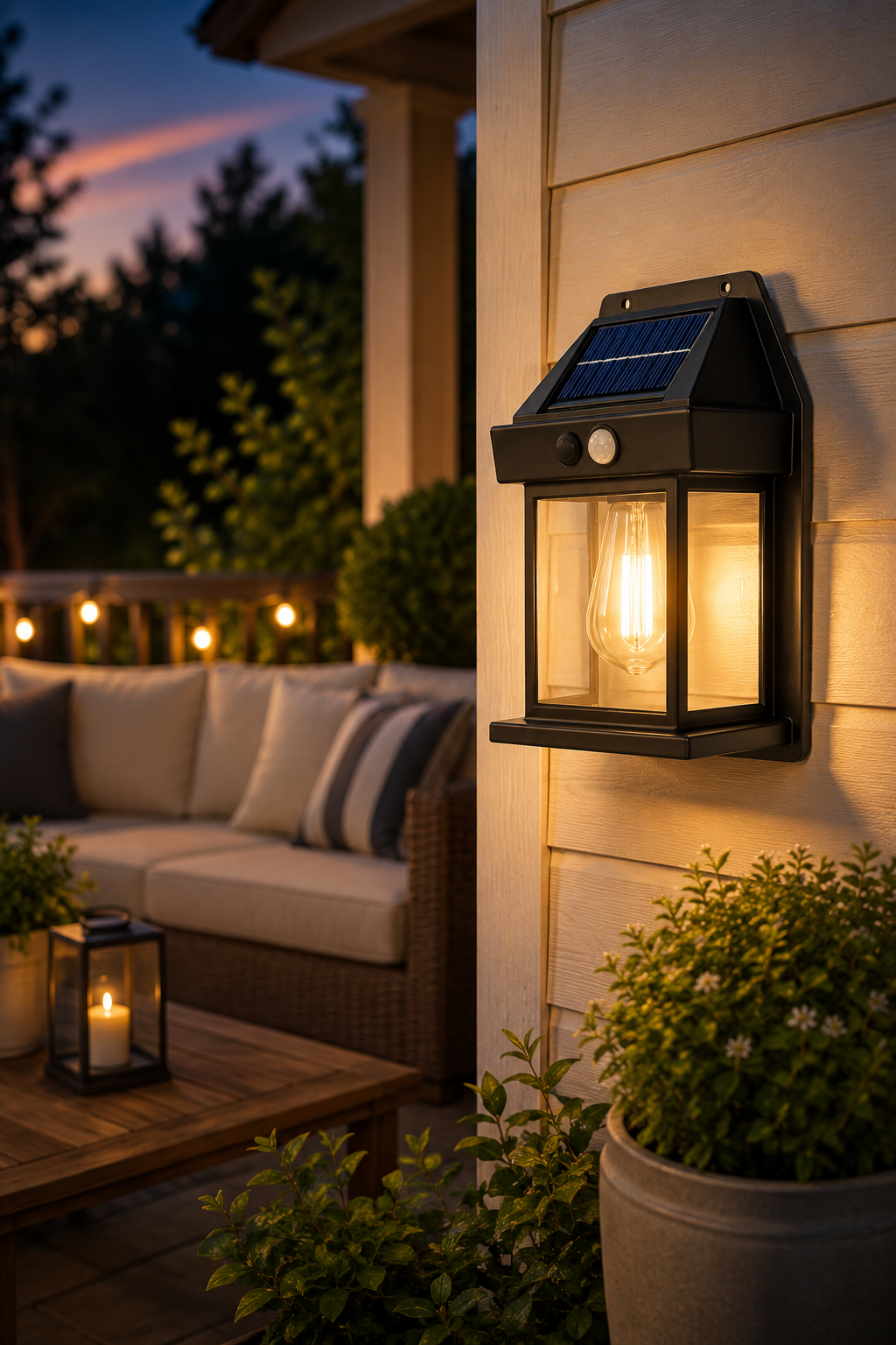 Solar Motion Sensor Wall Light – Outdoor LED Security