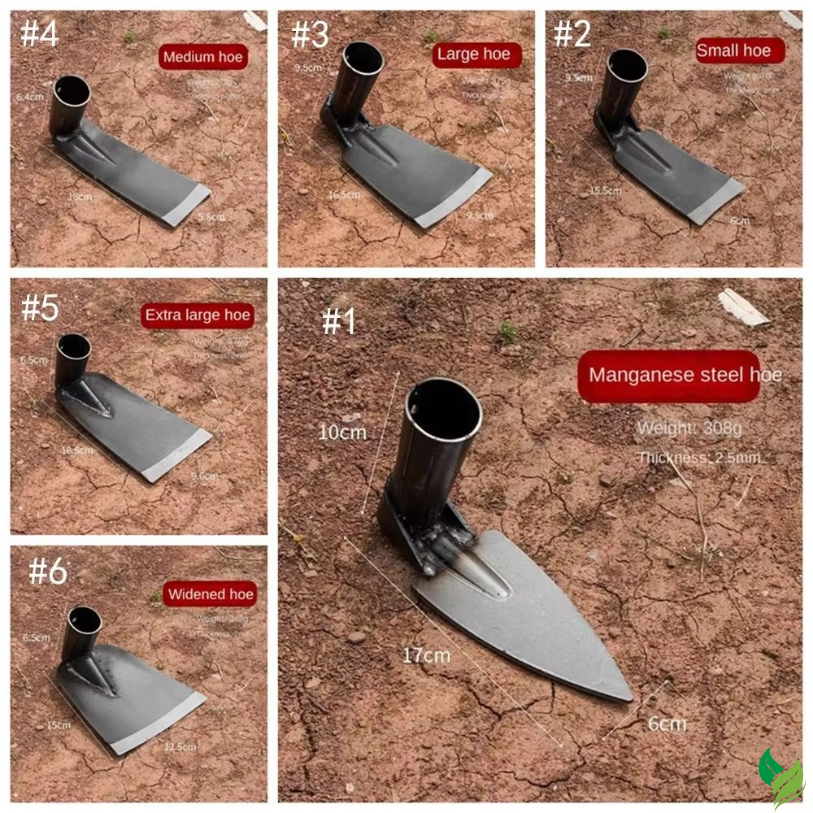 metal hoe head for garden farming