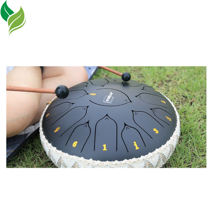 Steel Tongue Rain Drum , Waterproof for Outside, Mini Hand Yard Rhythm for Outdoor Garden Symphony