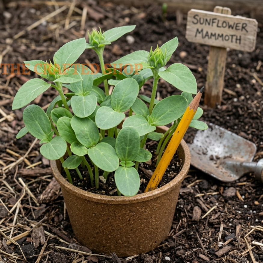 Sunflower Mammoth Grey Stripe Seeds – 15 Seeds