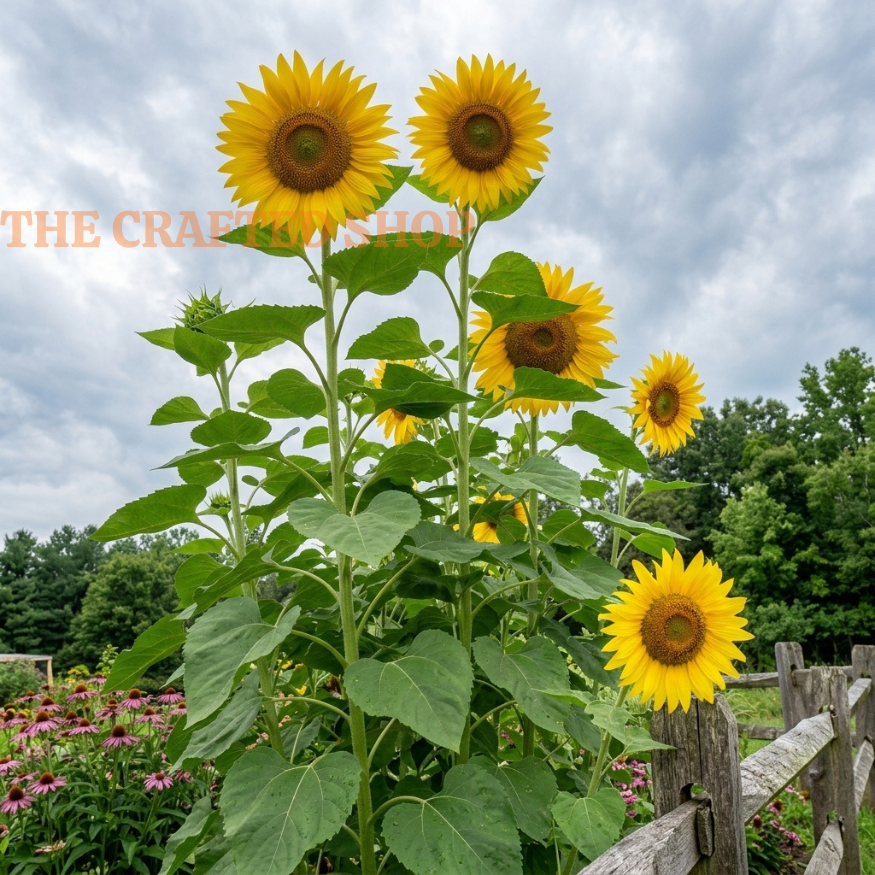 Sunflower Mammoth Grey Stripe Seeds – 15 Seeds