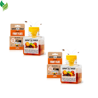 Super Ninja Fruit Fly Traps for Indoors - 1 Pack, Highly Effective Fruit Fly Catcher for Indoor
