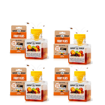 Super Ninja Fruit Fly Traps for Indoors - 1 Pack, Highly Effective Fruit Fly Catcher for Indoor