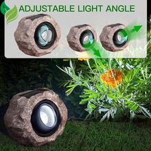 Timeflies Solar Rock Lights Outdoor,Auto On/Off Garden Decor for Outside Paths, Sidewalks, Yards, Landscapes, Patios