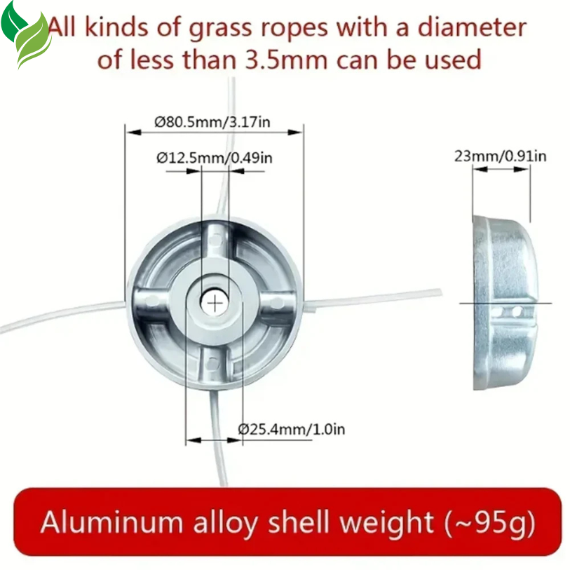 Universal Aluminum Alloy Trimmer Head – Durable, Powerful & Easy to Install