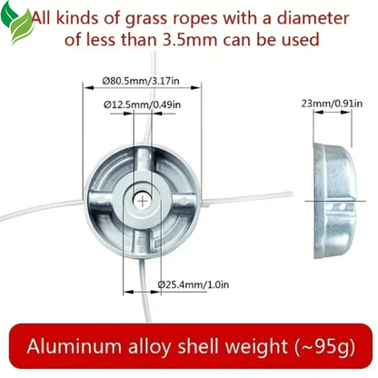 Universal Aluminum Alloy Trimmer Head – Durable, Powerful & Easy to Install