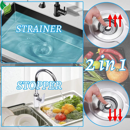 Upgraded 3-in-1 Kitchen Sink Drain Strainer