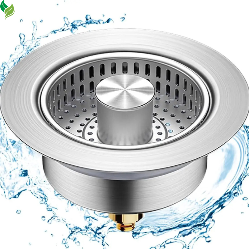 Upgraded 3-in-1 Kitchen Sink Drain Strainer