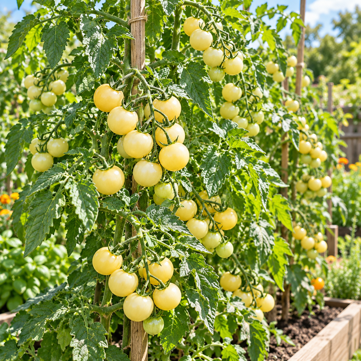White Cherry Tomato Seeds - 20 Seeds