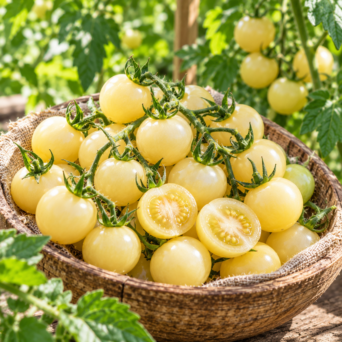 White Cherry Tomato Seeds - 20 Seeds