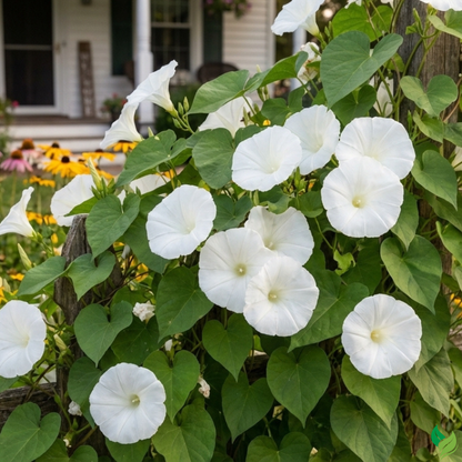 night blooming white vine flowers garden