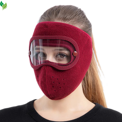 Winter Full Face Mask with Eye Shield – Windproof Thermal Mask for Cycling & Skiing