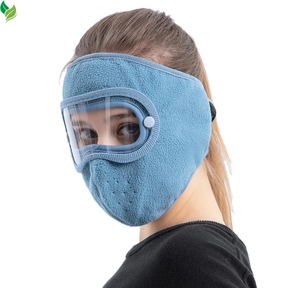 Winter Full Face Mask with Eye Shield – Windproof Thermal Mask for Cycling & Skiing
