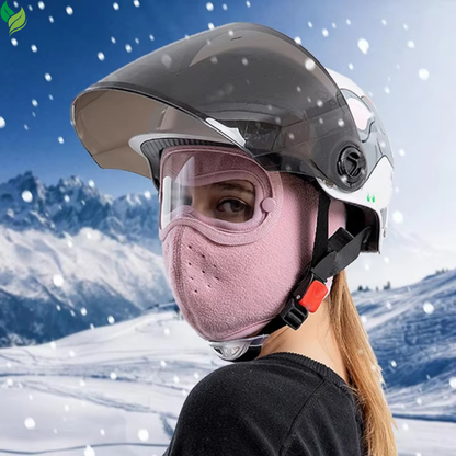 Winter Full Face Mask with Eye Shield – Windproof Thermal Mask for Cycling & Skiing