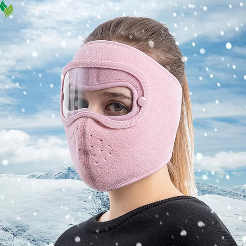 Winter Full Face Mask with Eye Shield – Windproof Thermal Mask for Cycling & Skiing