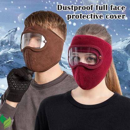 Winter Full Face Mask with Eye Shield – Windproof Thermal Mask for Cycling & Skiing