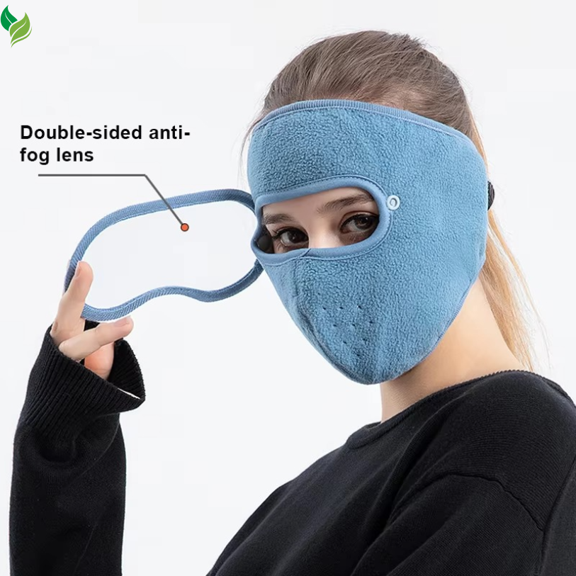 Winter Full Face Mask with Eye Shield – Windproof Thermal Mask for Cycling & Skiing