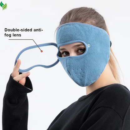 Winter Full Face Mask with Eye Shield – Windproof Thermal Mask for Cycling & Skiing