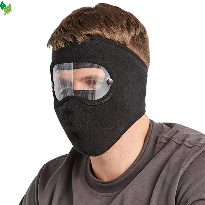 Winter Full Face Mask with Eye Shield – Windproof Thermal Mask for Cycling & Skiing