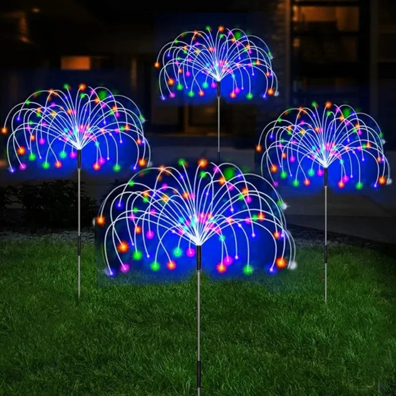 Solar Firework Lights – Outdoor Waterproof Garden Decoration