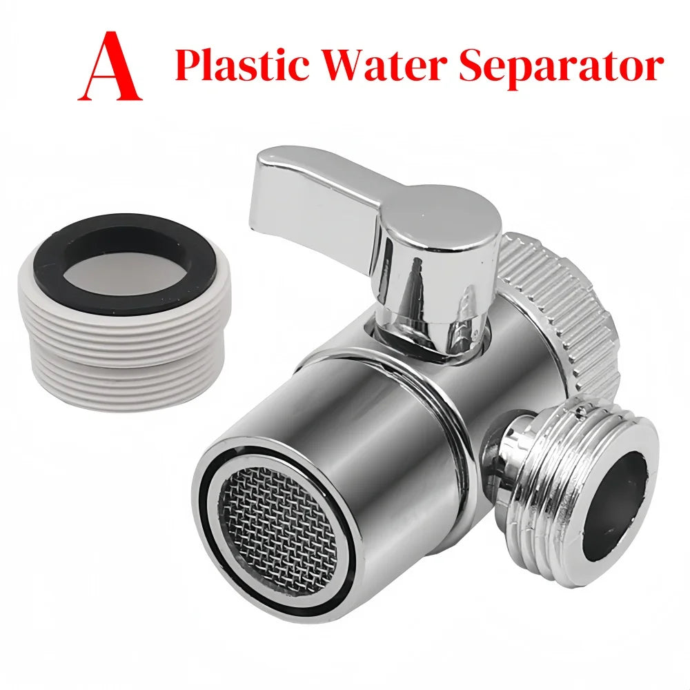 Faucet Switch Adapter – 2-Way Sink Diverter Valve for Kitchen & Bathroom