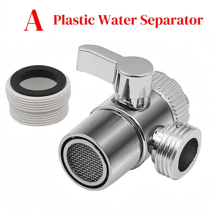 Faucet Switch Adapter – 2-Way Sink Diverter Valve for Kitchen & Bathroom