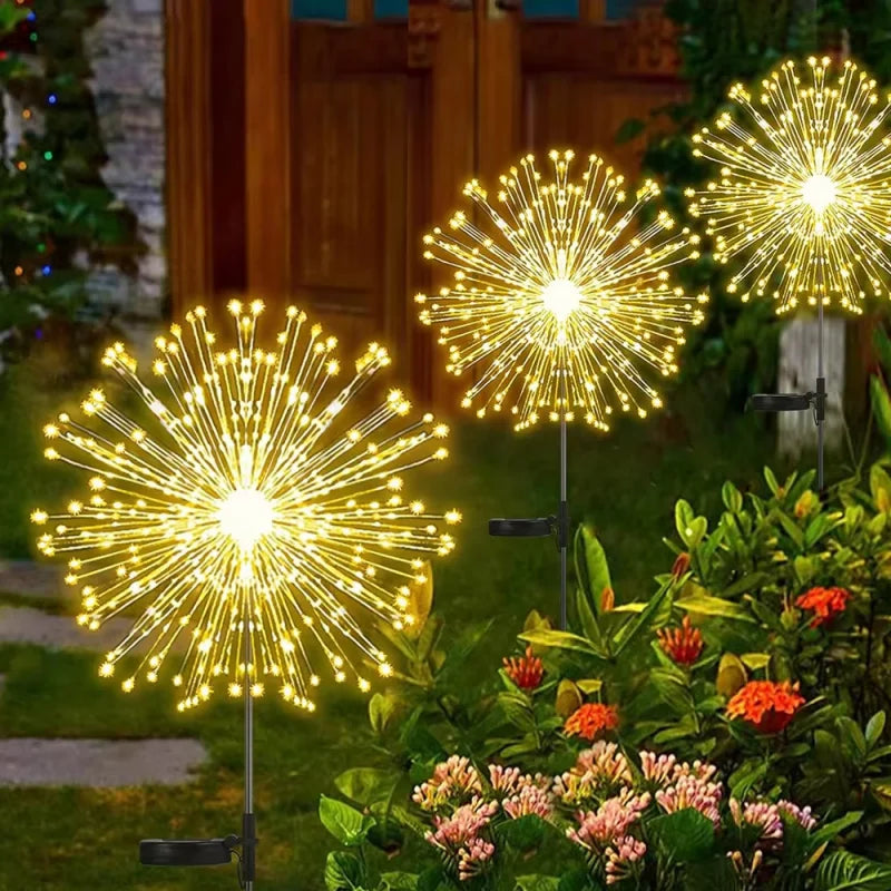 Solar Firework Lights – Outdoor Waterproof Garden Decoration